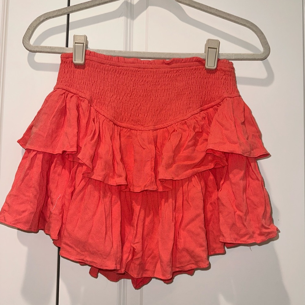 Rock N Rags Sunshine Daydream Skirt in Coral | Tiered Preppy Skirt | NWOT Sz: S - Picture 13 of 16